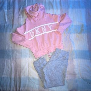 DKNY jogger and hoodie Outfit